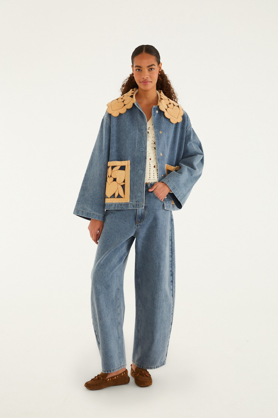 BLUE RICHELIEU DENIM BARN JACKET