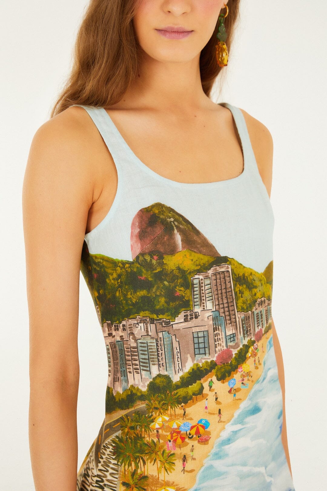 Copacabana Beach Multicolor Mini Dress