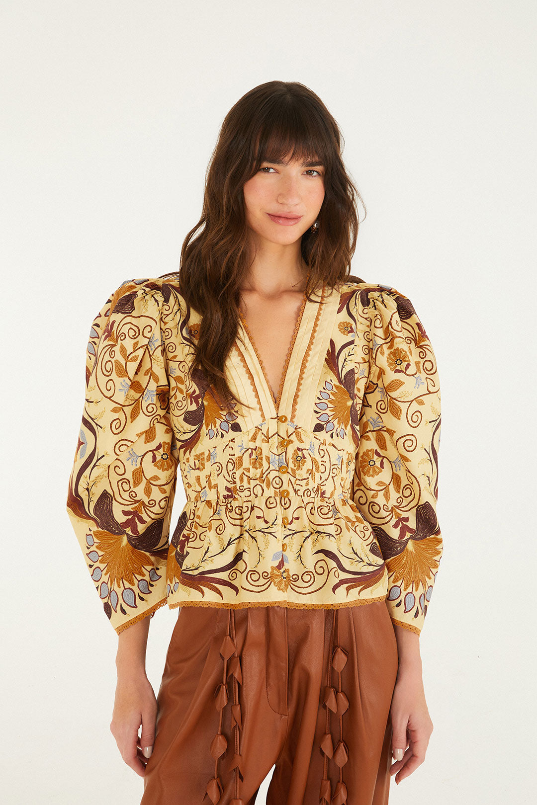 LUIZE SOFT YELLOW BLOUSE