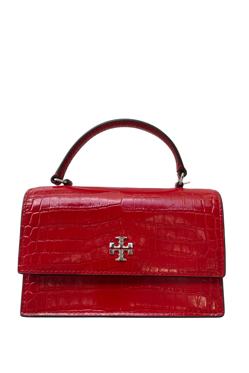 Kira Croc Mini Top Handle Chain Wallet