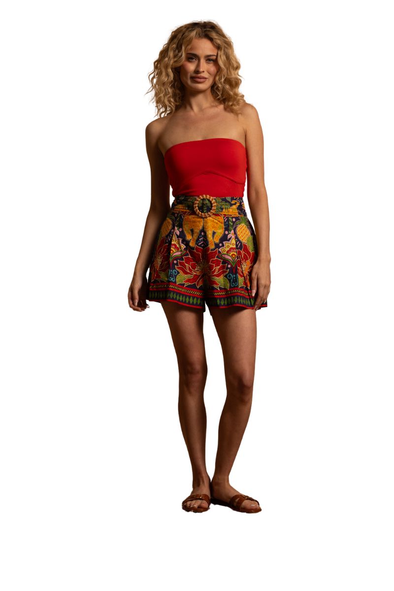 Sloane Faux Buckle Short