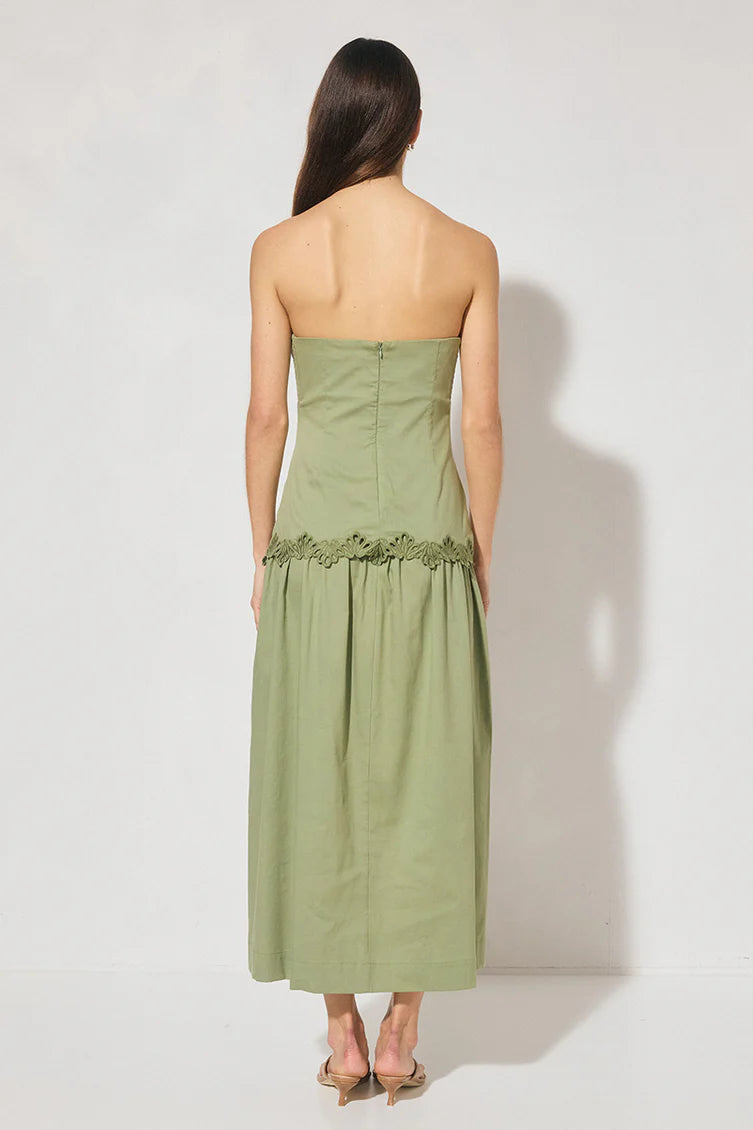 Fran Midi Dress Fern Green
