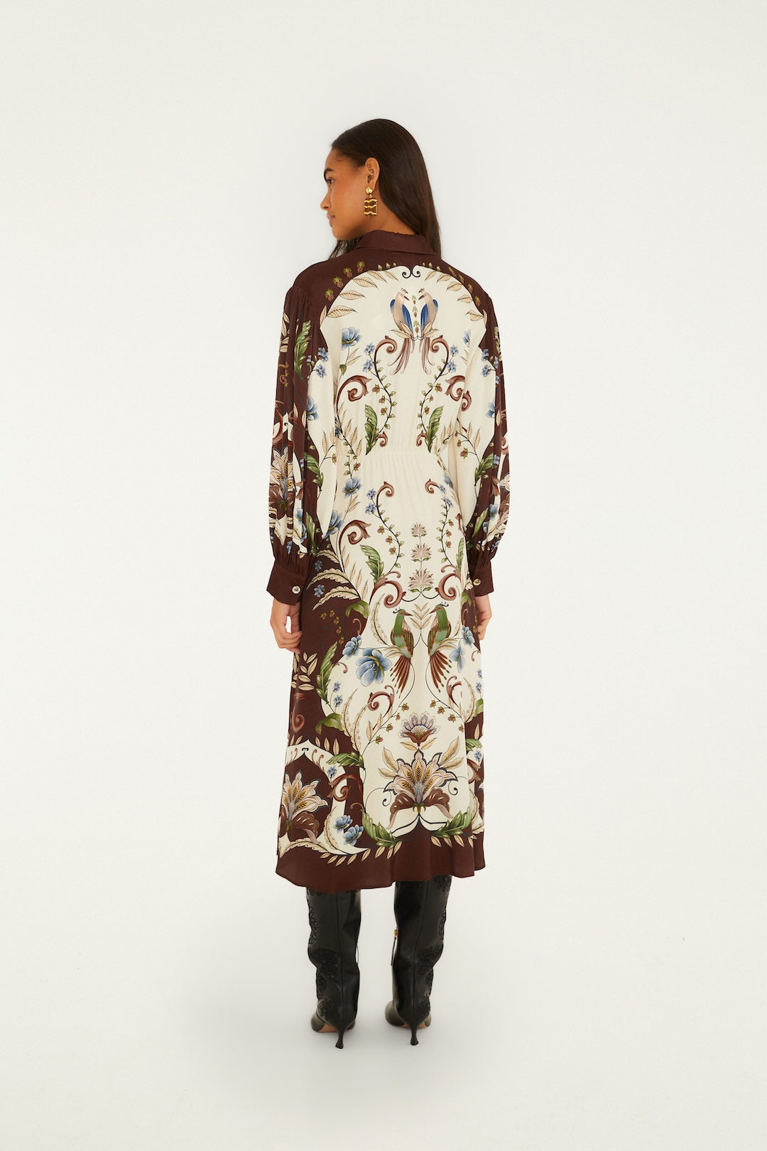 MILLENA WINTER WHITE MIDI DRESS