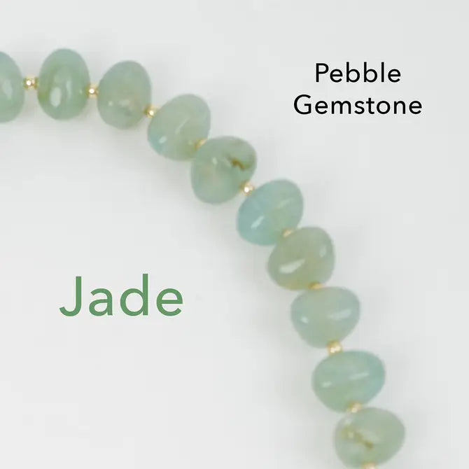 Pochette  Jade Pebble Gemstone Handbag