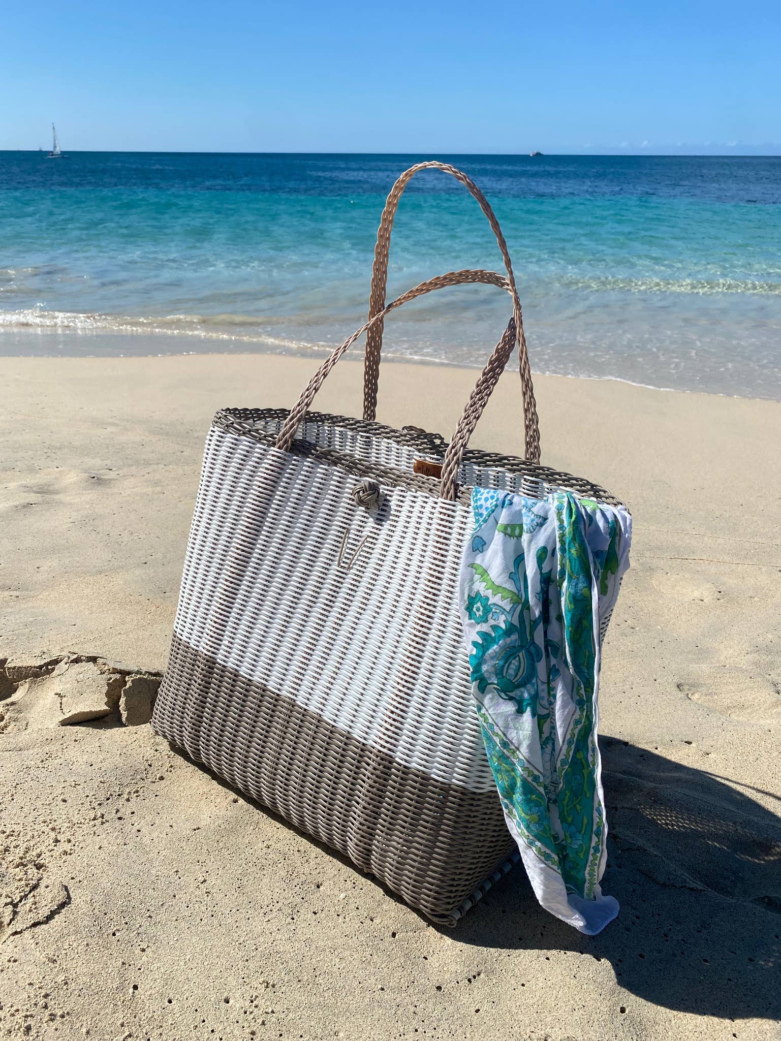 Medium, Rothko in White + Putty Tote