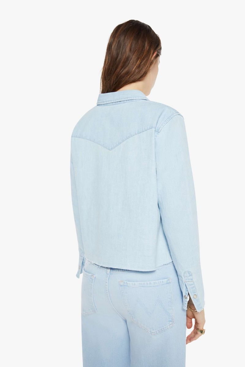 The Super Exes Crop Fray Top
