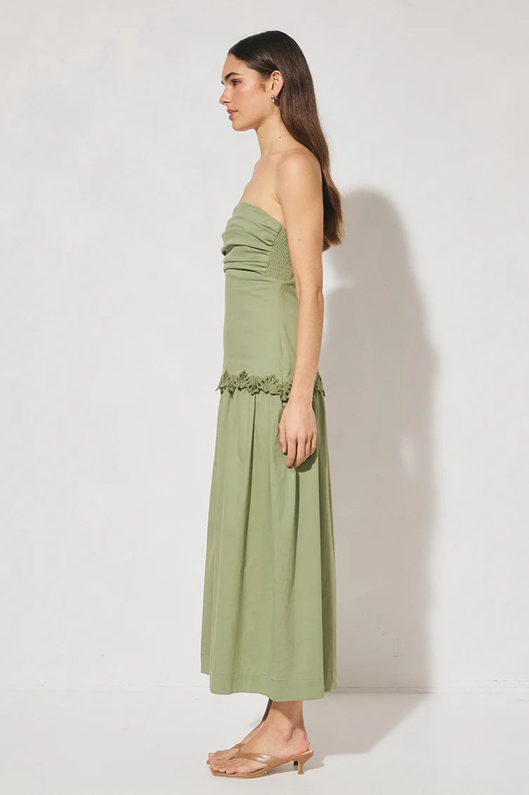 Fran Midi Dress Fern Green