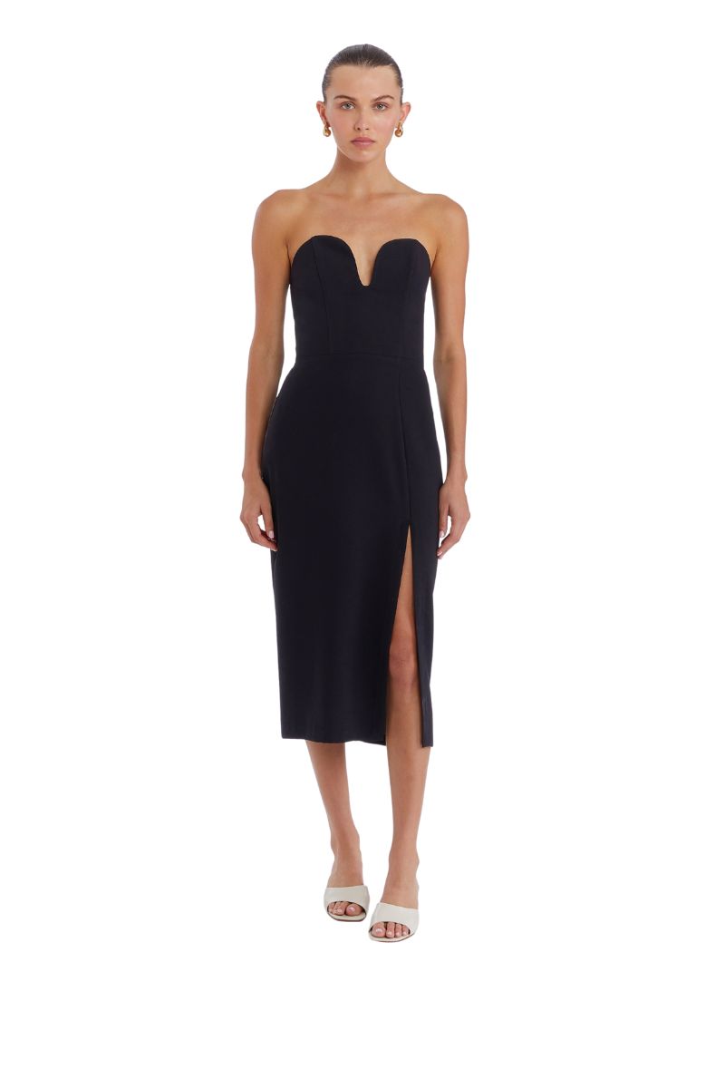 Ronelle Plunge Midi Dress