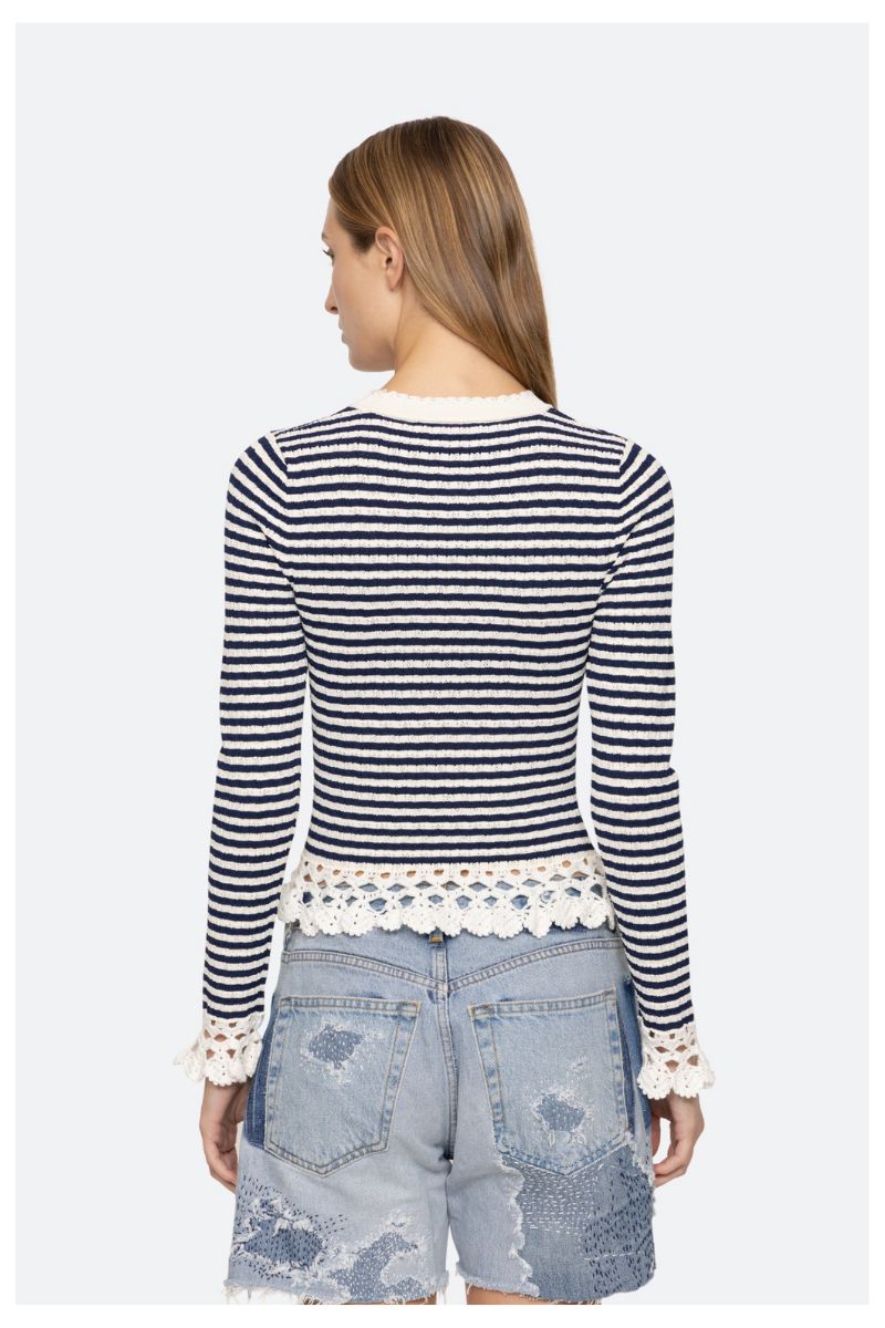 Addy Striped Knit Long Sleeve