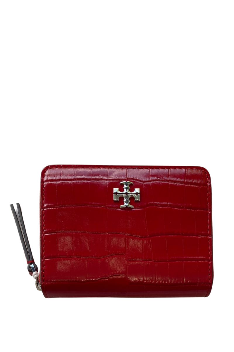 Kira Croc Small Zip Around Wallet