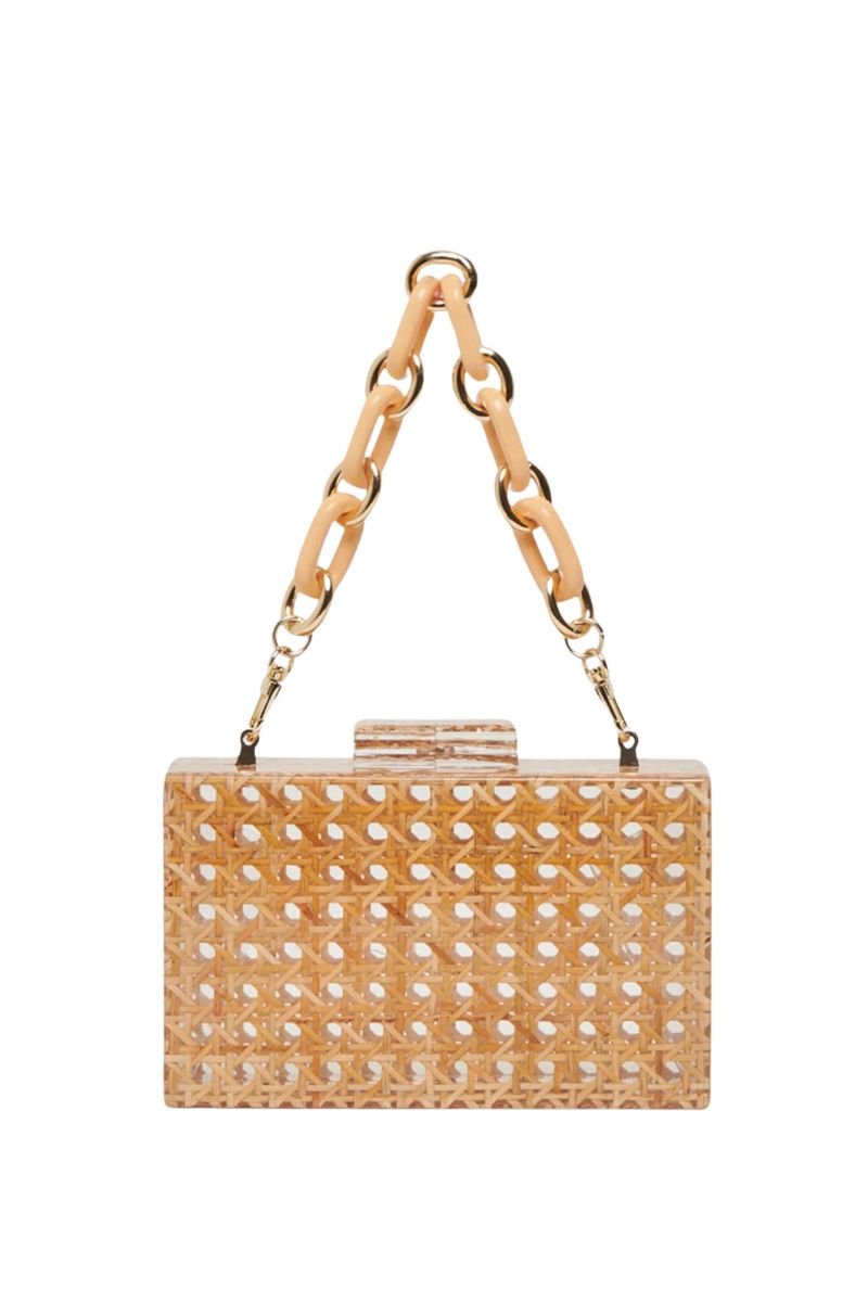 Cane Clutch Handbag