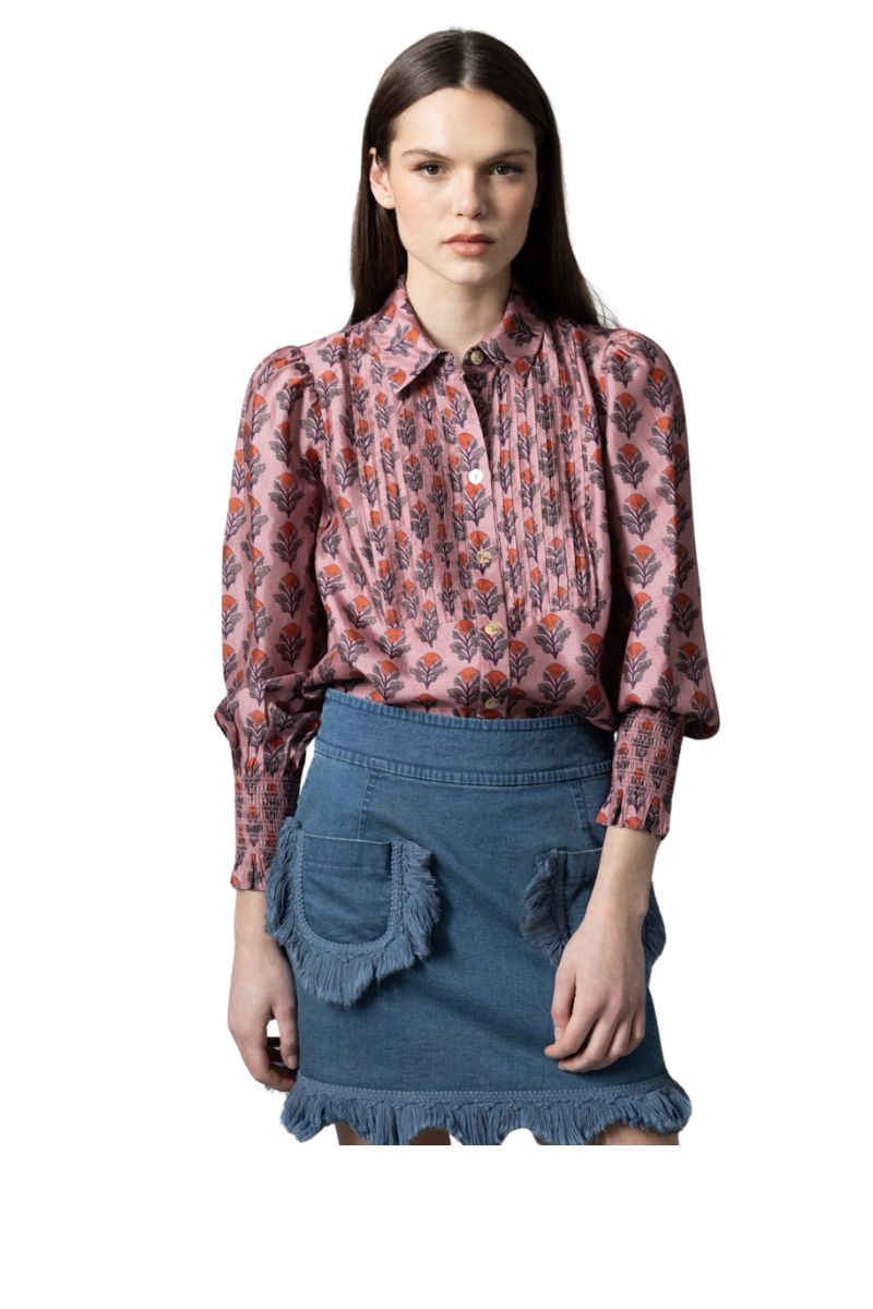 Pintucked Shirt
