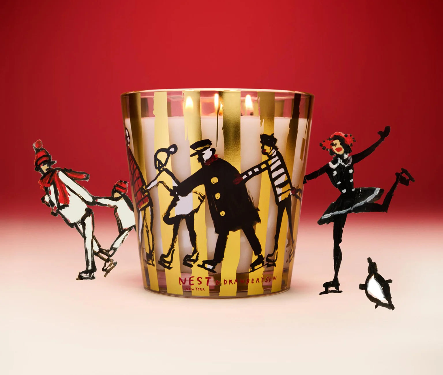 NEST NEW YORK x Drawbertson Holiday 3-Wick Candle
