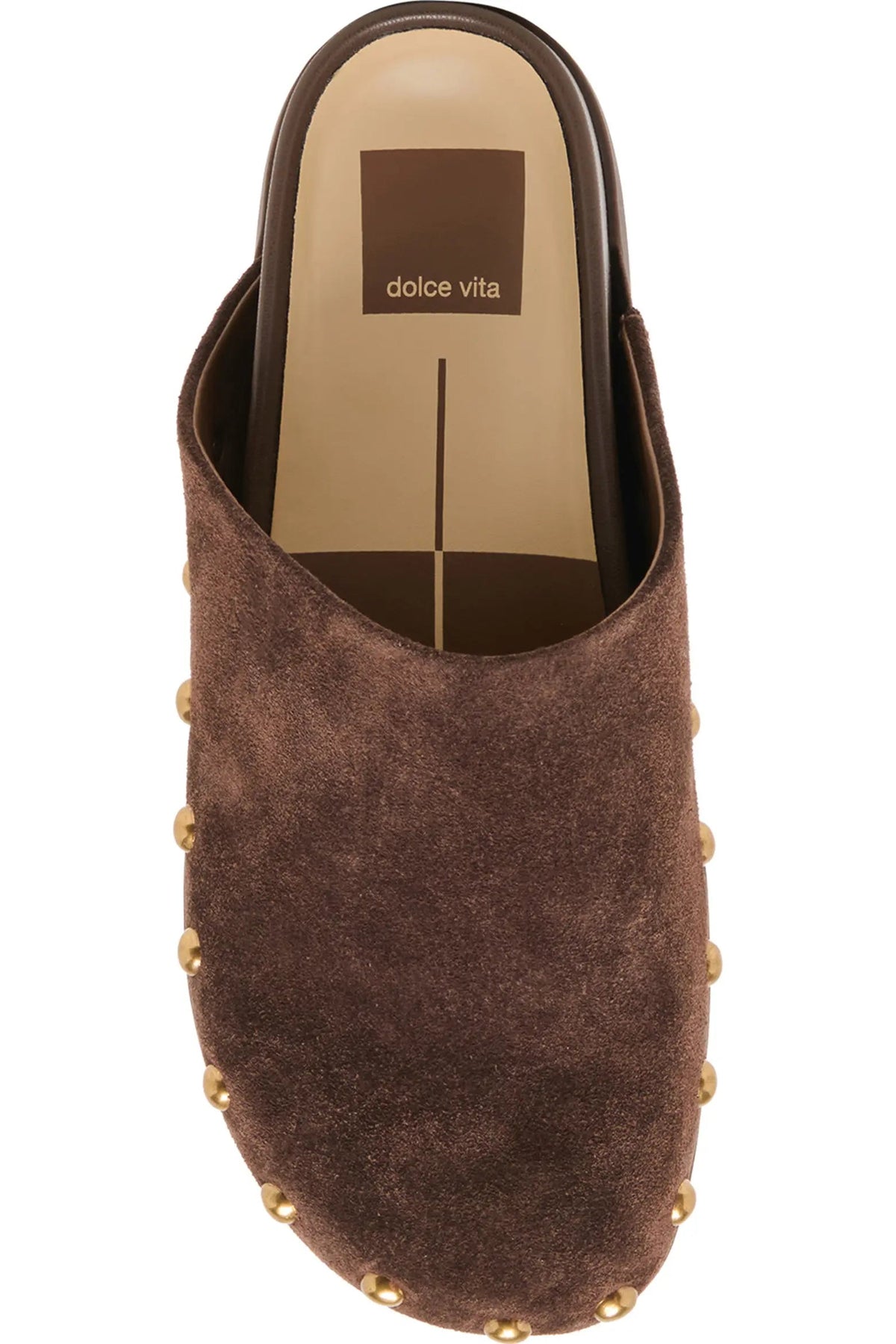 Joney Stud in Dark Brown Suede