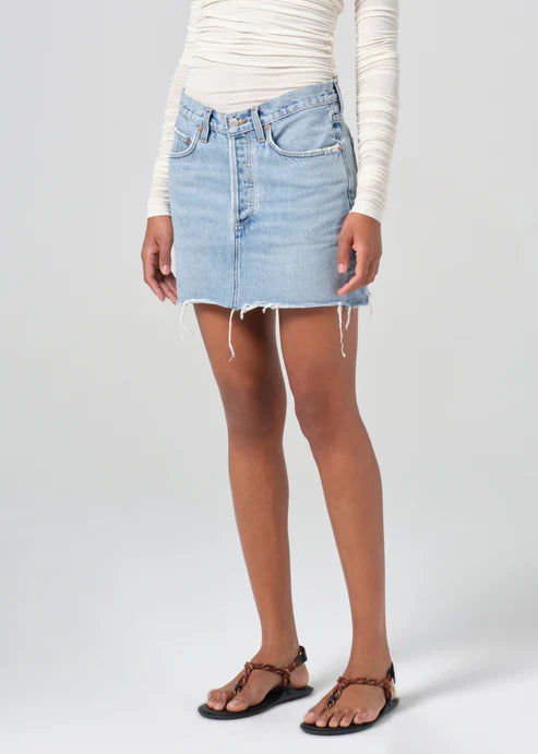 V-Waist Mini Skirt