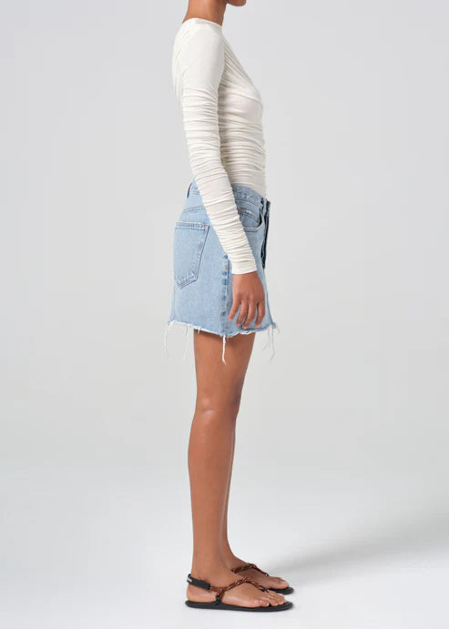 V-Waist Mini Skirt