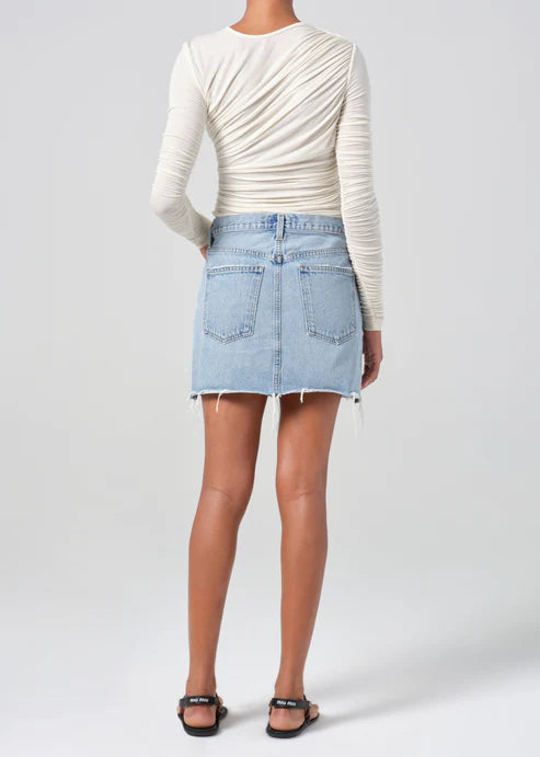 V-Waist Mini Skirt