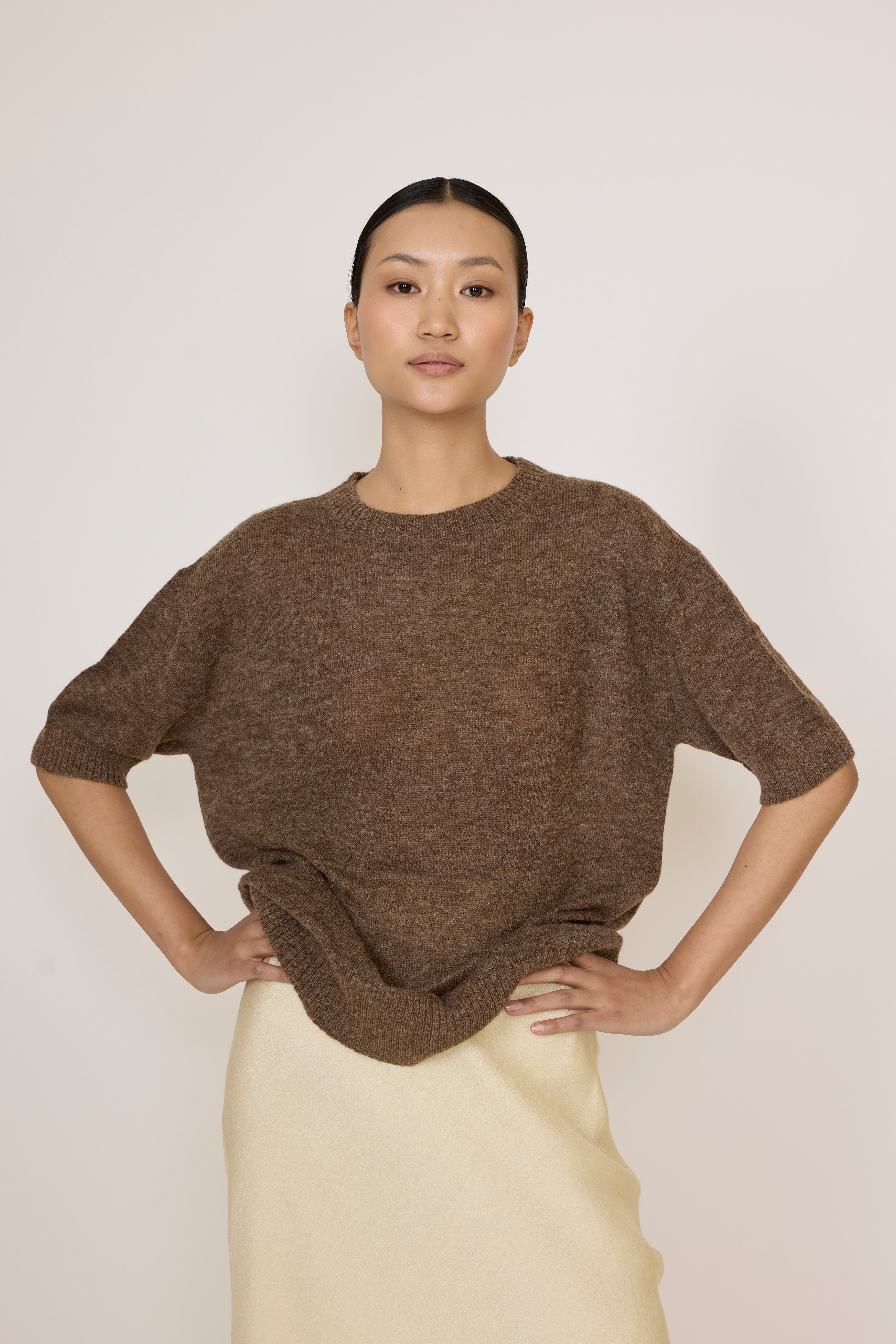 Oversized Sweater Tee - Acorn