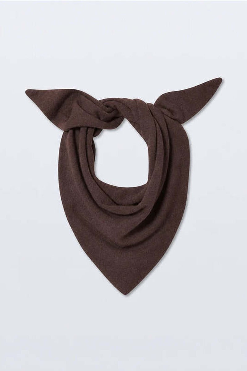 White + Warren Cashmere Neckerchief in Coffee Bean