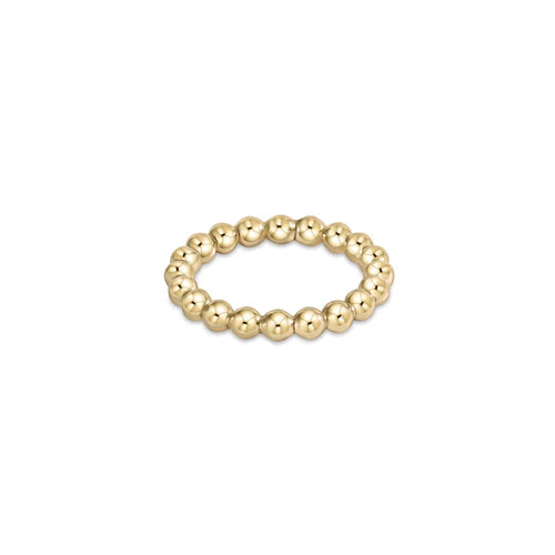 Classic Gold 3mm Bead Ring Size 7