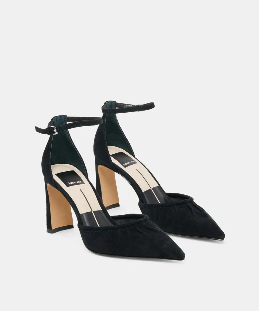 Kylo Heel in Onyx Suede