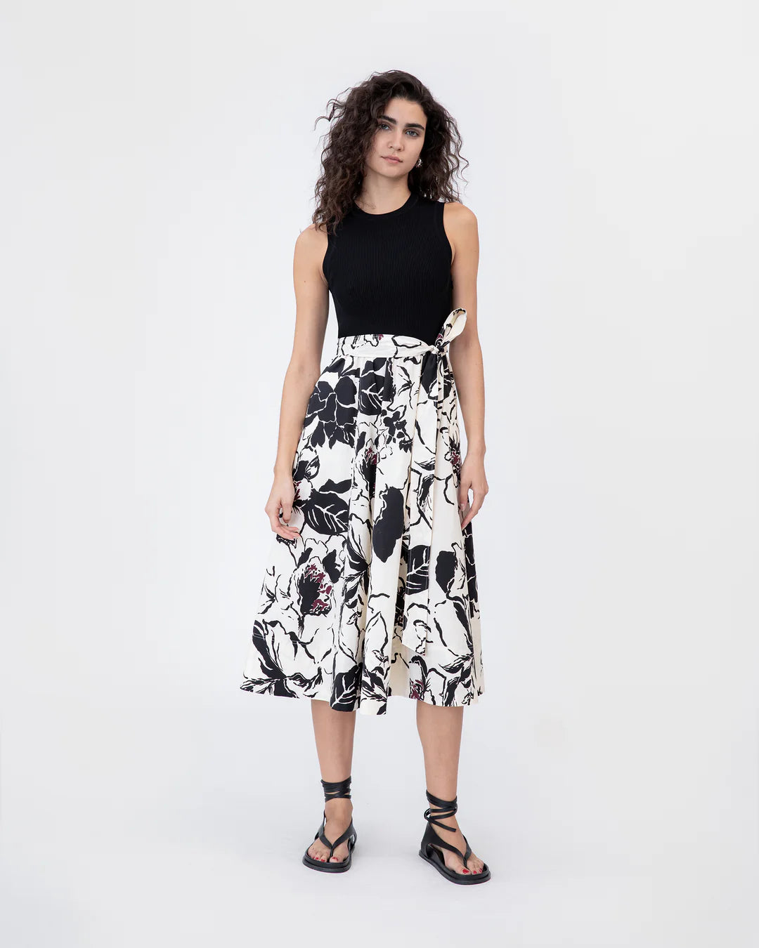 Devon Printed Poplin Dress