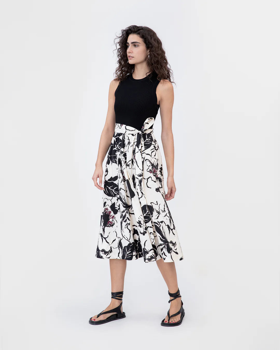 Devon Printed Poplin Dress