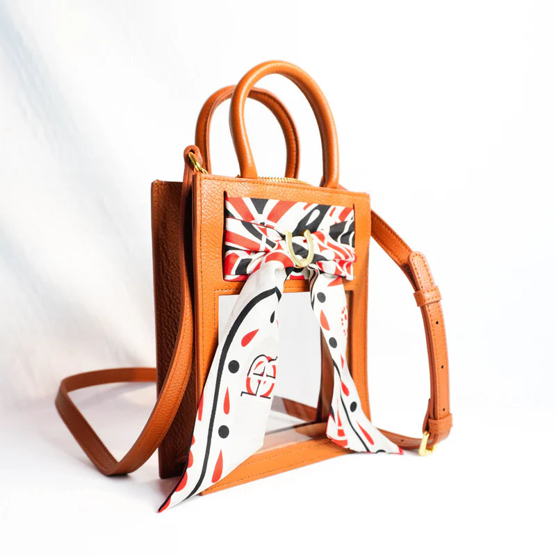Mini Calista Clear + Paisley Twilly Bag