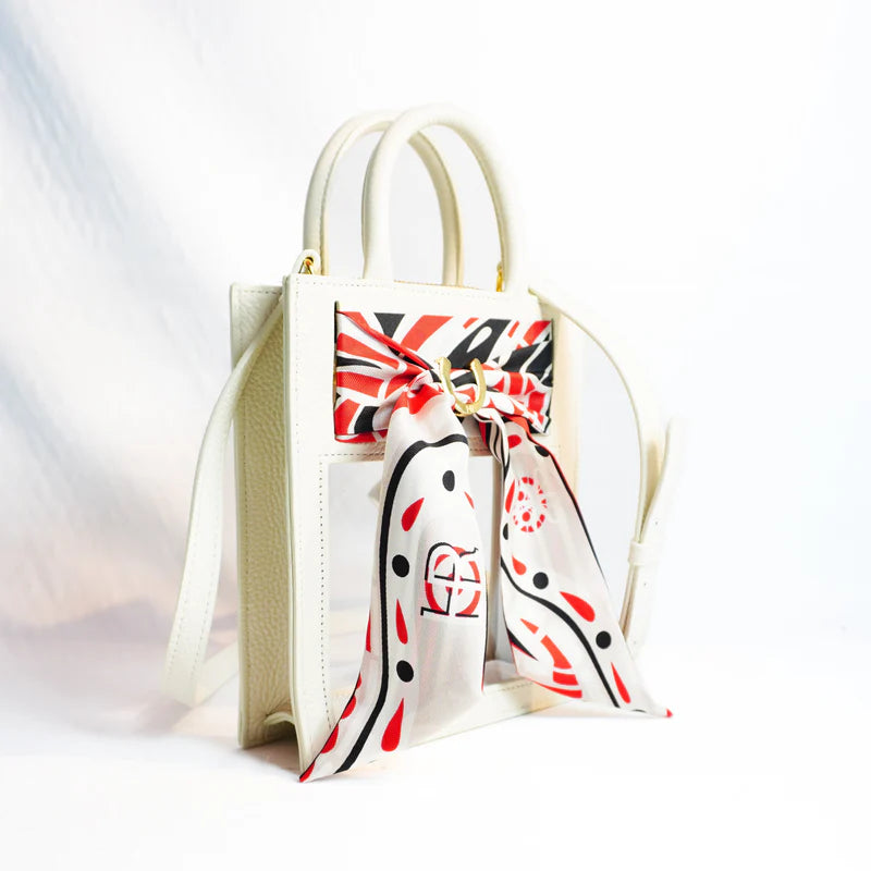 Mini Calista Clear + Paisley Twilly Bag