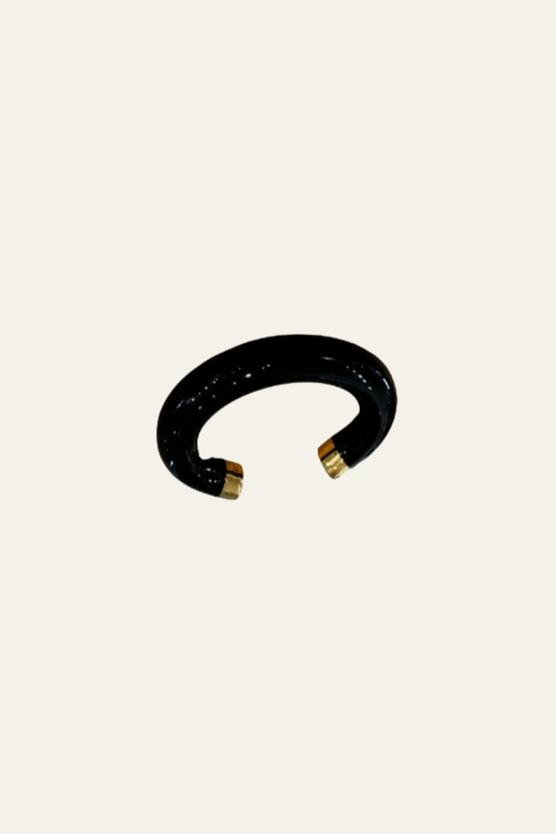 Deep Smokey Gold Polished Bangle