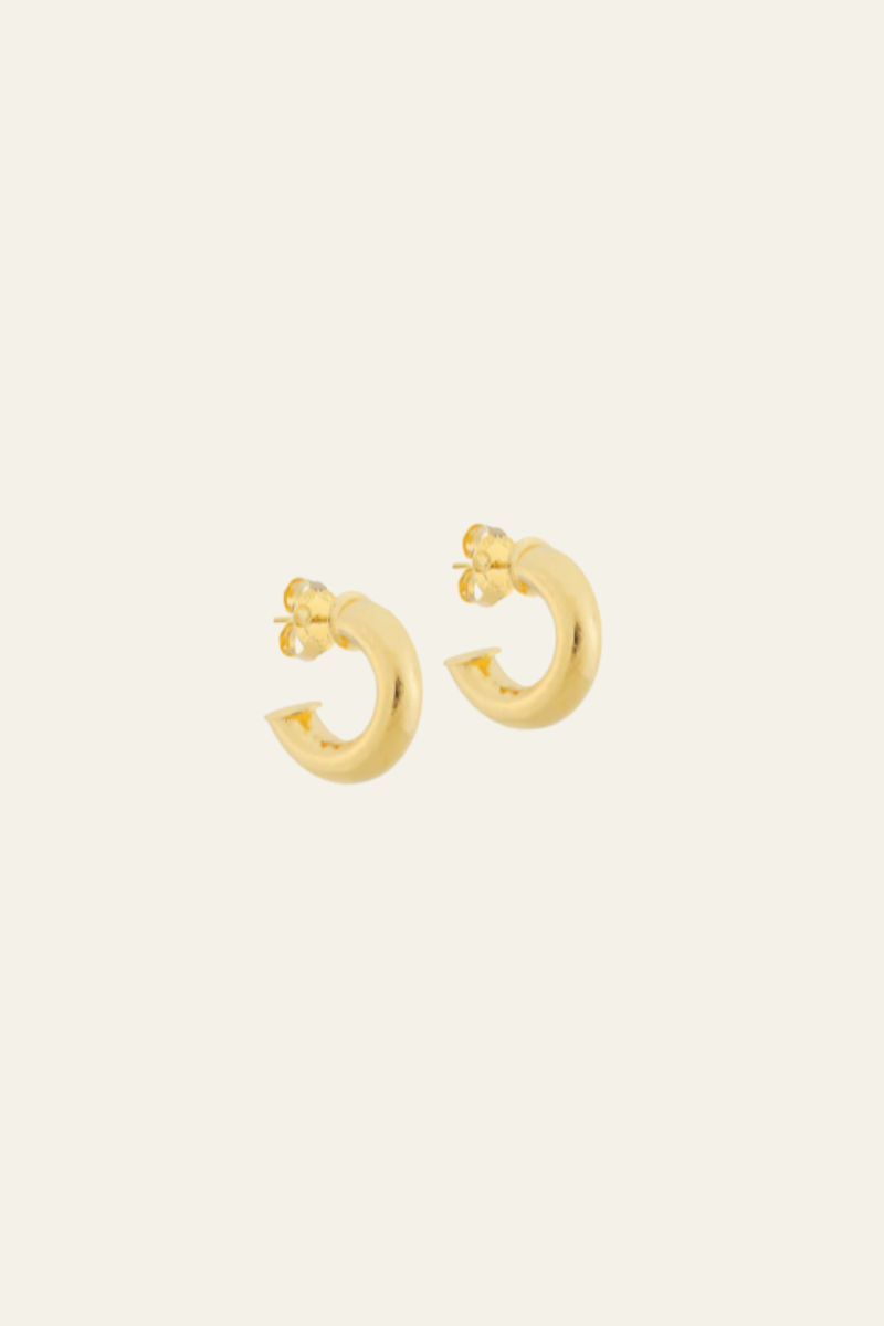 Small Brushed Salerno Hoops
