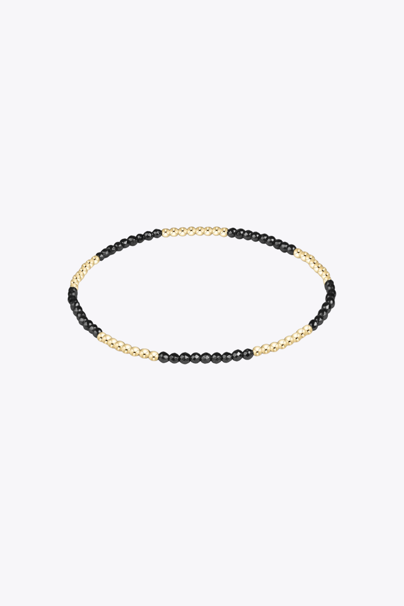 Blissful Faceted Hematite 2mm Bracelet