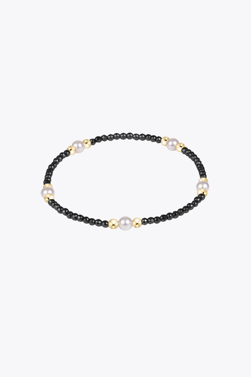 Sincerity Faceted Hematite 2mm Bracelet