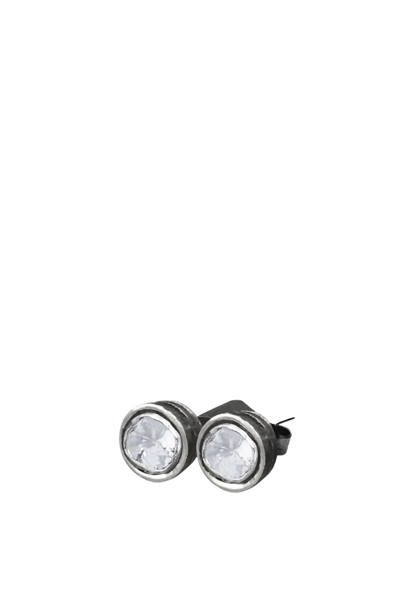 Sliced Diamond Stud Earrings