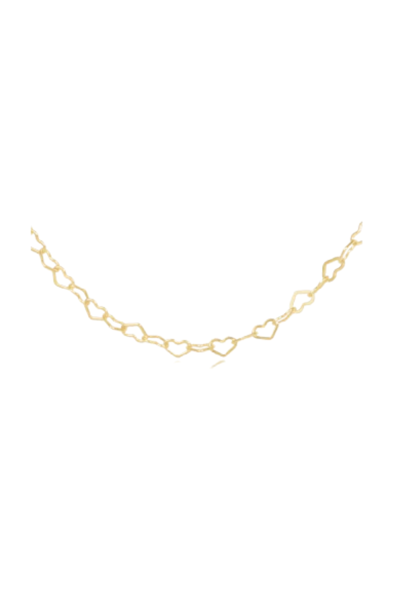 15" Choker Love Chain - Gold