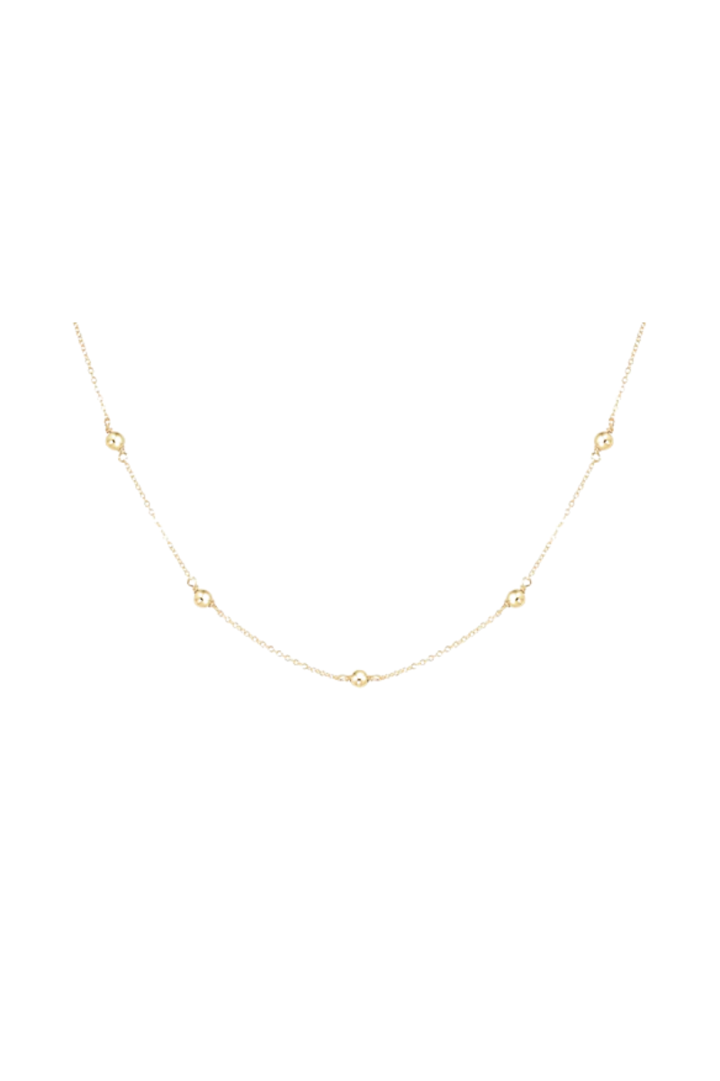 15" Choker Simplicity Chain Gold - Classic 4mm Gold