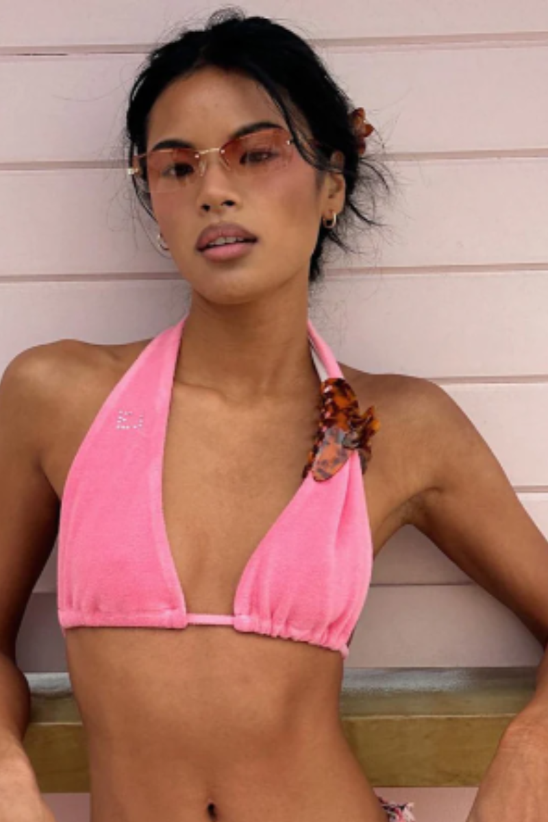 Big Effing Clip in Tortoise Hibiscus