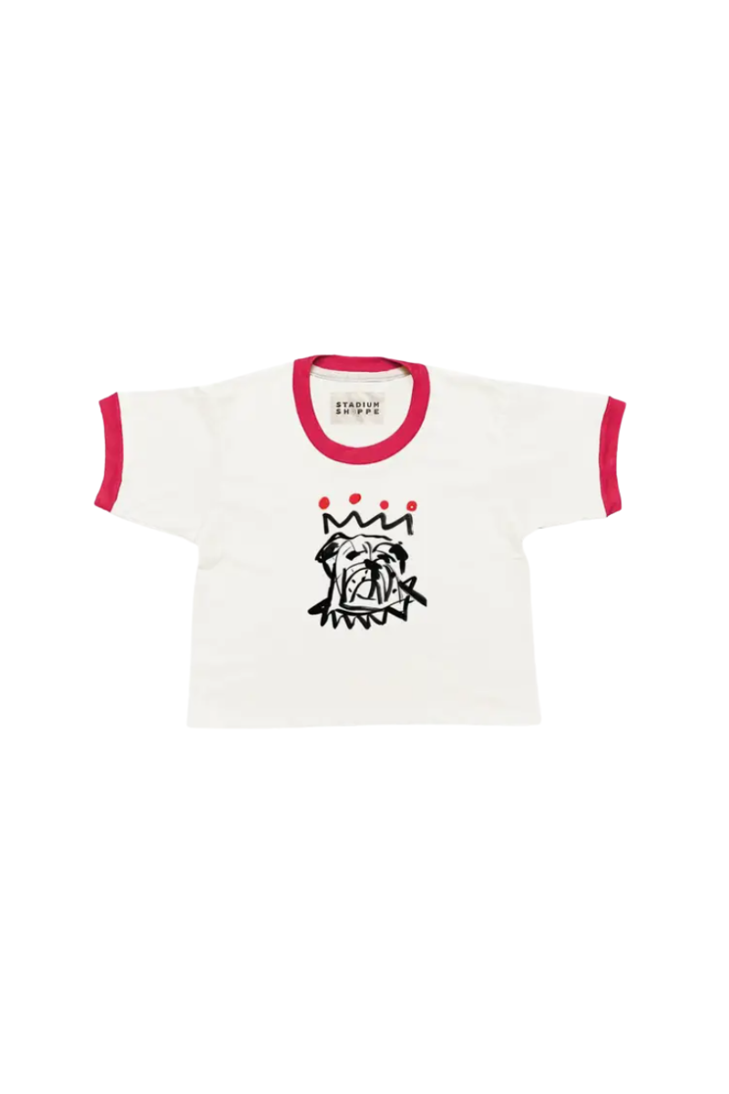 The Red X Black Ringer Crop