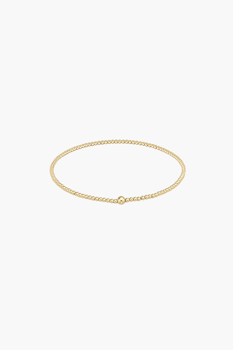 Classic Gold 2mm Bead Bangle