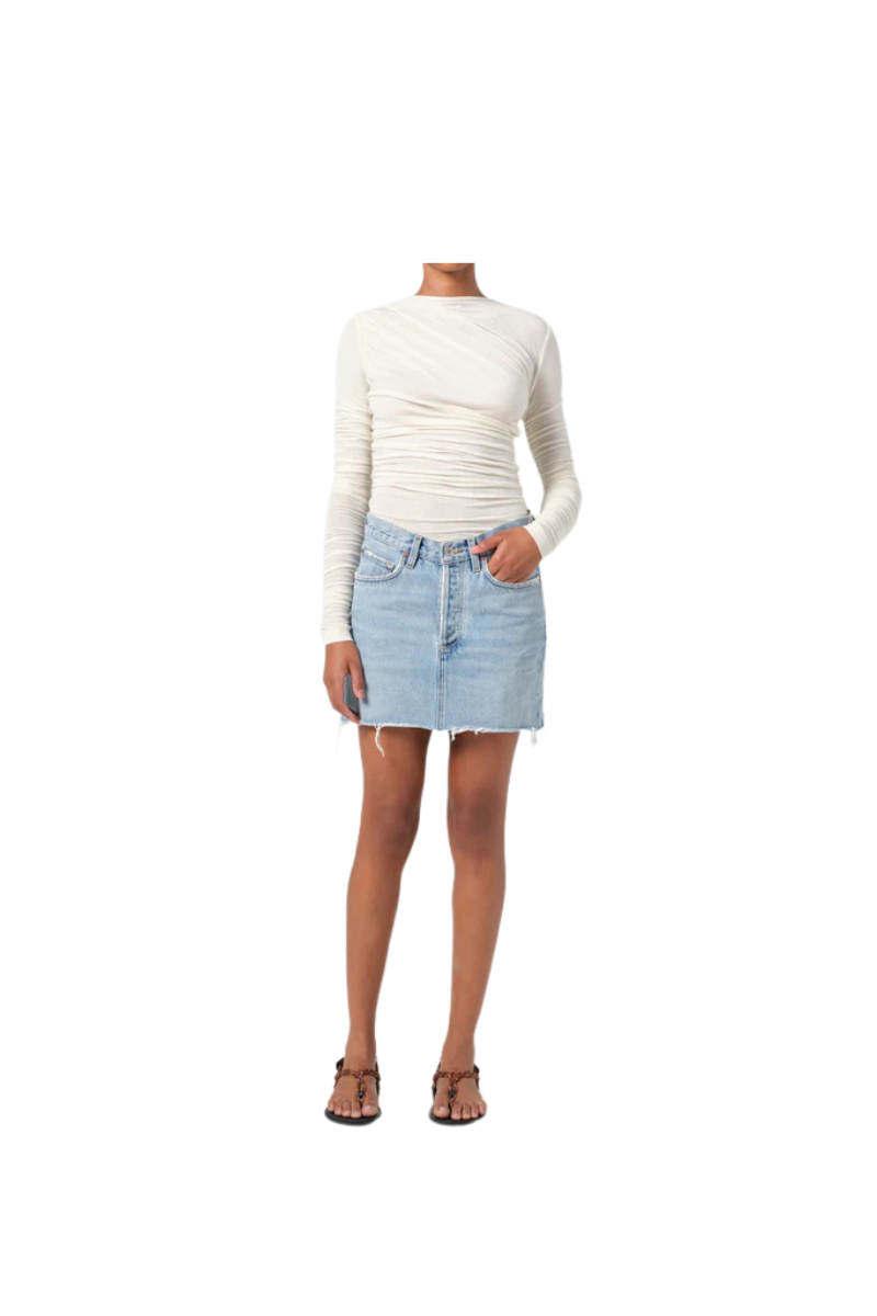 V-Waist Mini Skirt