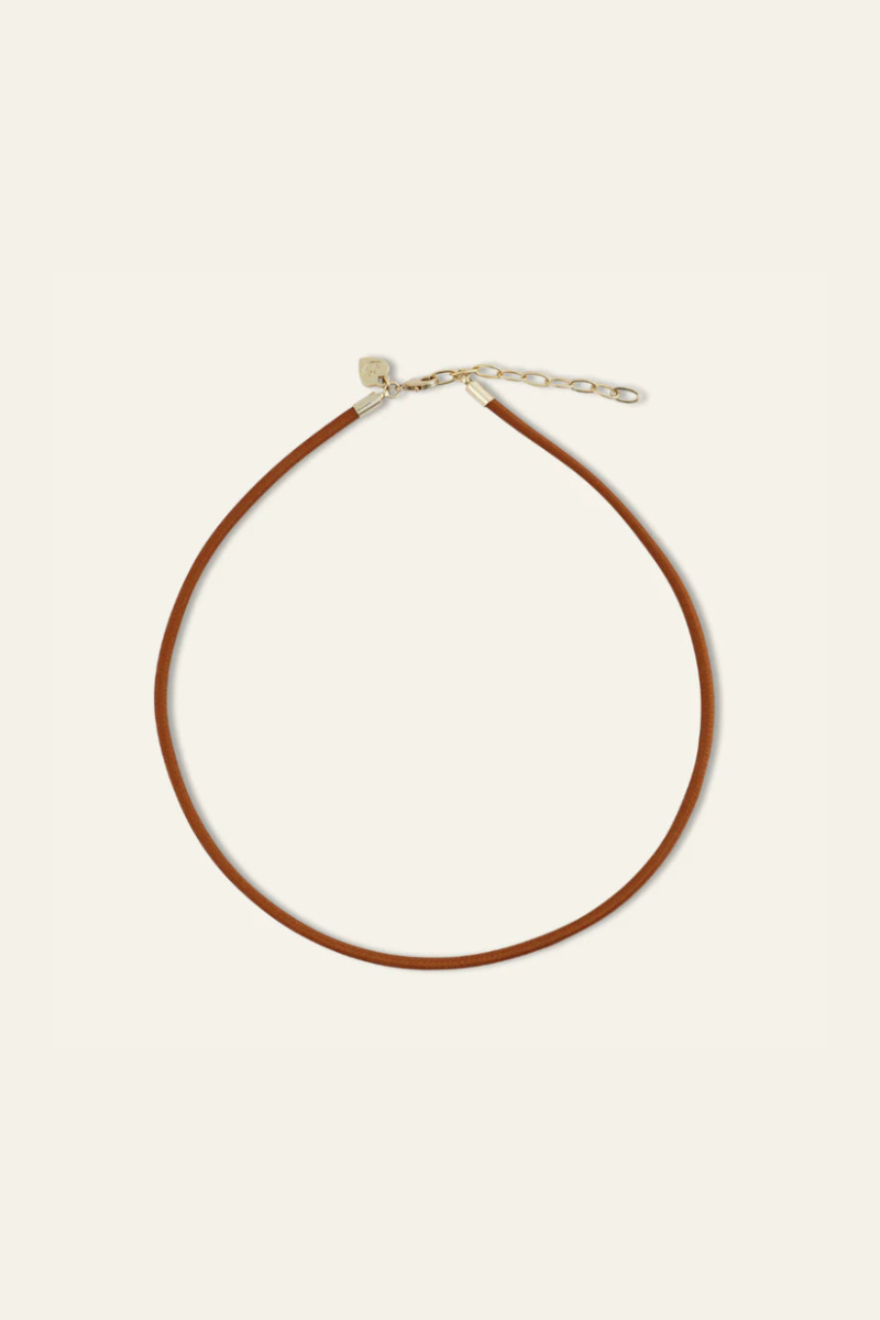 Copper Clasp Cord Necklace