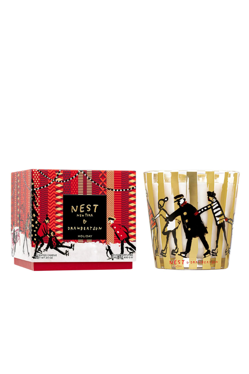 NEST NEW YORK x Drawbertson Holiday 3-Wick Candle