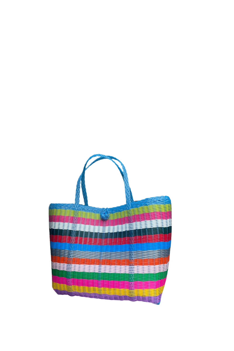 Medium Multi Stripe Bright Tote