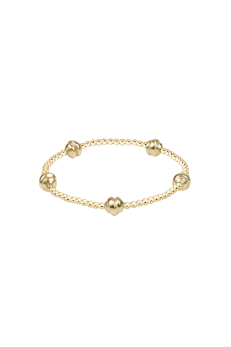 Admire Small Gold 2.5mm Bead Bracelet - Gold