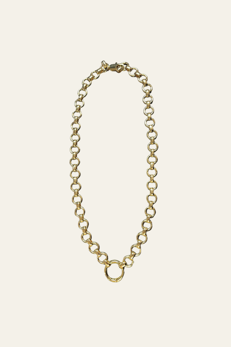 Flat Round 18" Chain with Charm Clip