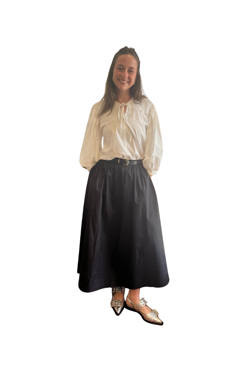 Long Poplin Skirt