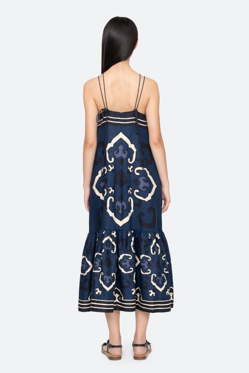 Blaise Print Spaghetti Strap Dress