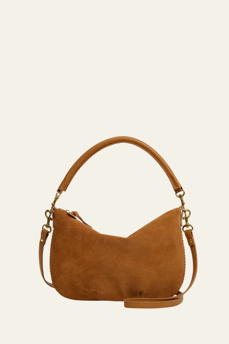 Petit Moyen Messenger - Suede w/ Whipstitch