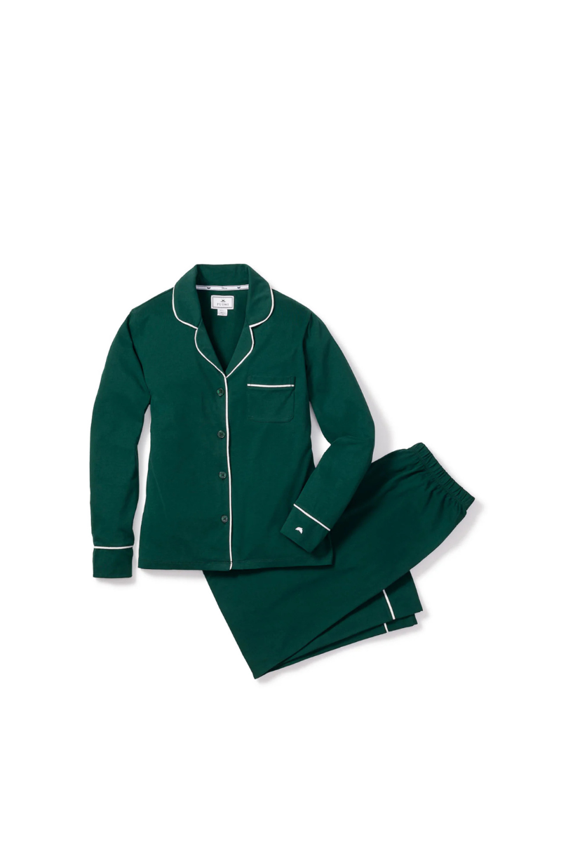 Women's Pima Pajama Set in Evergreen