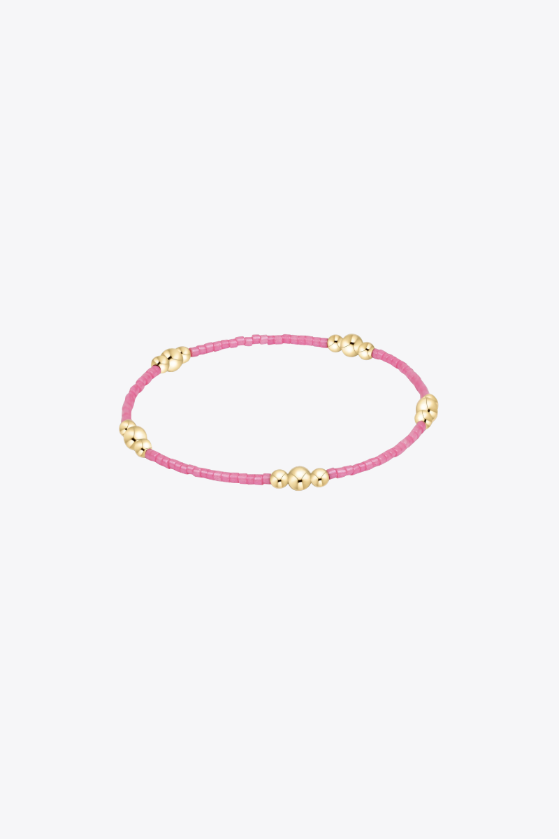 Hope Purpose Gold Bracelet - Bubblegum
